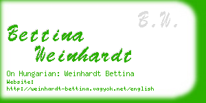 bettina weinhardt business card